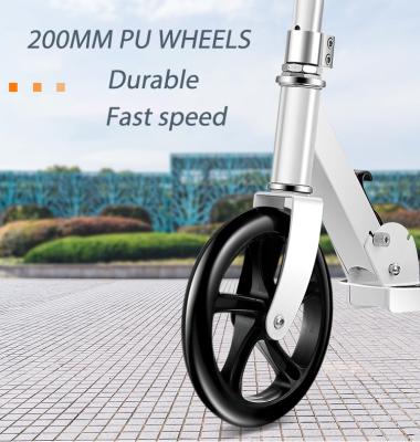 China NO LOAD China Manufacturer Best Big Wheel Scooter NEED LOAD White Adult Kick Scooter 200mm Kick Scooter With Disc Brake for sale