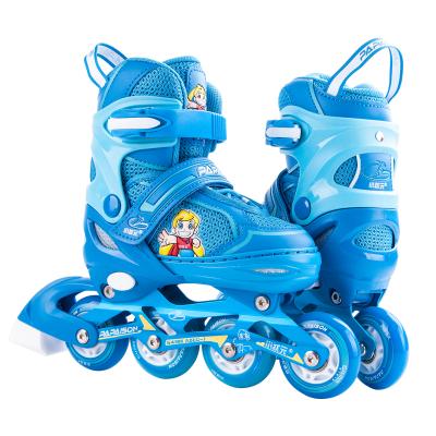 China EPE leather+EVA+Air mesh+ 2018 hot sale high quality adjustable kids integrated roller skates shoes cheaper price for sale