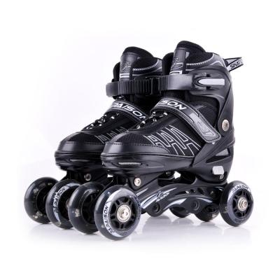 China EPE+EVA+Air mesh+Leather PAPAISON fashion kids roller skate shoes four wheel LED roller skate shoes factory cheap price for sale