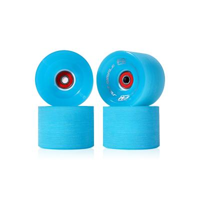 China Active Sports Longboard PU Wheels 70*51mm LED Light Soft Rubber 78A Wheels New In Stock for sale