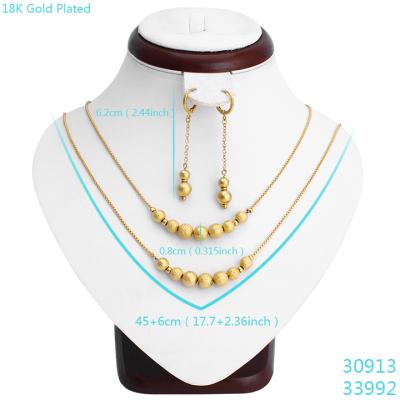 China Charming New Design 18k Gold Plated Ding Shazhu Small Jewelry Set For Gift Women for sale