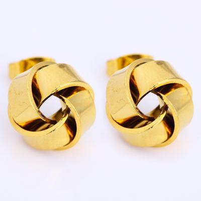 China Cute JH Fashion Simple Design Ladies And Women's Gold Plated Stud Earring For Party for sale