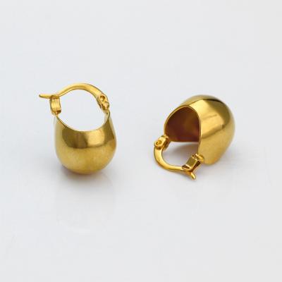 China More Female Charm New Design 18K Gold Plated Small Circle Earrings for sale