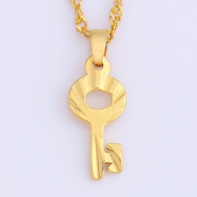 China JH Trendy Popularity Shape Key Fashion Pendant And Necklace Hot Selling Jewelry Gift for sale