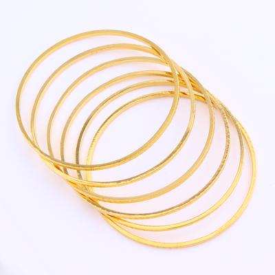 China JH Popular New Arrival Thin Gold Color Copper Bracelet Popularity Jewelry For Gift / Party for sale