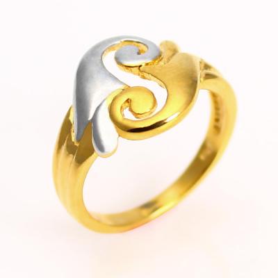 China New Latest Fashion Design Ladies 18k Gold Plated Trendy Jewelry Ring for sale