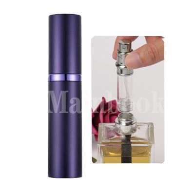 China Personal Care Logo Empty Sprayer Travel Portable Customizable Underfill Around Bottle Perfume Bottle 5ml/18g Plastic/Glass Bottle for sale