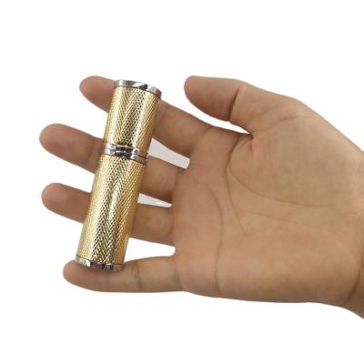 China Lurury Matte Black Bottles Gold Wholesale Vintage Arabian Glass Atomizer Perfume Spray Aluminum Spray Bottle for sale