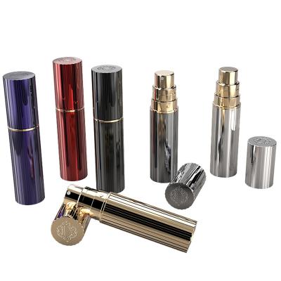 China Personal Care Logo Empty Sprayer Travel Portable Customizable Underfill Around Perfume Wholesale Refillable Atomizer 5ml Plastic/Glass Bottle for sale