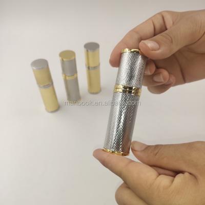 China Wholesale Lurury Portable Golden Empty Perfume Sprayer Refill Bottle 8ml 10ml 5ml Perfume Spray Spray Bottle for sale