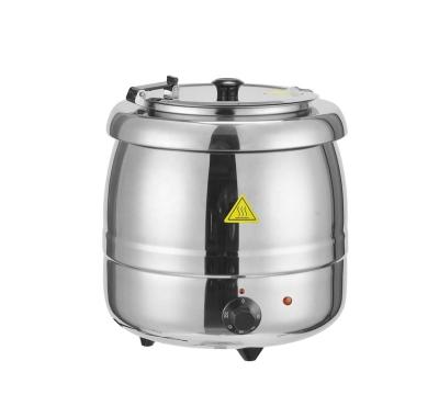 China Buffet Utensils Food Container 10L Aluminium Electric Soup Pot Kettle Warmer for sale