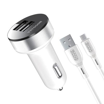 China MODORWY 2.1a Mobile Phone Dual USB Car Charger 2 - Port USB 2.0 Vehicle Car Power Inverter Converter For Toyota New for sale