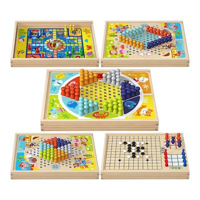 China Grasp Forming 7 In-1 Game Chess Boys and Girls Flying Chess Gobang Controllers Family Multifunctional Toy Board Game for sale