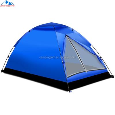 China Family Outdoor Camping Tent Factory Hot Selling Cheap 2 Man Polyester Need To Build Outdoor Camping Tent for sale