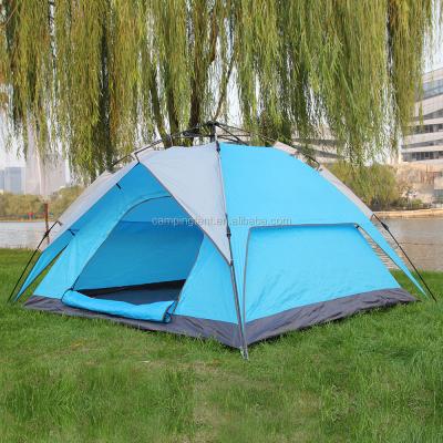 China Quick-open Outdoor Camping Family Tent Automatic 3-4 People Camping Tent for sale