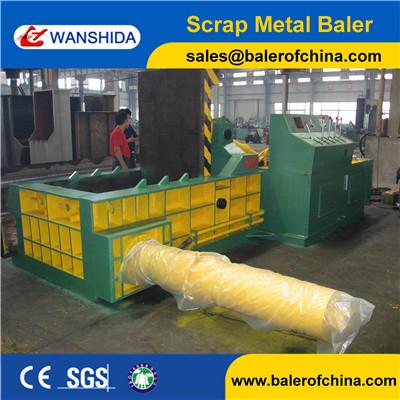 China Wanshida 160ton Non ferrous Side push out metal baler press export to South Africa for sale