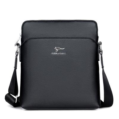 China Fashion PU Leather Men Shoulder Messenger Bag Casual Men's Shoulder Laptop Bag for sale