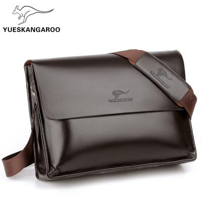 China Fashion PU Leather Mens Bag Shoulder Messenger Bag Men Business A4 Casual Briefcase for sale