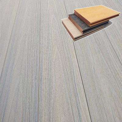 China Modern Exterior Decking Composite Flooring 140mm*23mm And WPC Wood Plastic Composite Flooring For Garden Landscape for sale