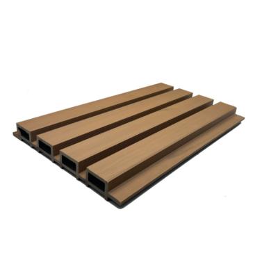 China Modern Eco Exterior Wood Plastic Composite Wall Panel Exterior Wall Panel Cladding for sale