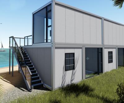 Κίνα Easy Installation Steel Prefab House Transport Home Build Villa Container Glass Houses προς πώληση