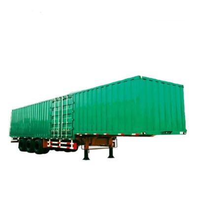 China New design dry truck trailer box trailer with open wing semi trailer box van truck van and van trailer parts for sale