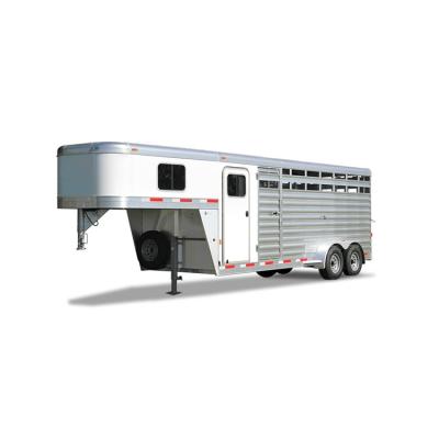 China Cargo For 4 Horse Economical Custom Design Horse Trailer Transport 4 Horse Horse Trailer for sale