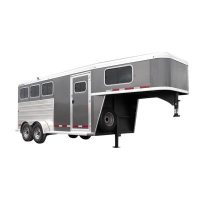 China Loading For 4 Horse Durable Using Low Price Food Truck Horse Trailer 4 Horse Trailer for sale