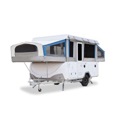 China Multifunctional Off Road RV Caravan Travel Camping Trailer With Tent for sale