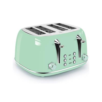 China Defrost Hot-selling 2021 Home Toaster Two Slice Automatic Toasters for sale