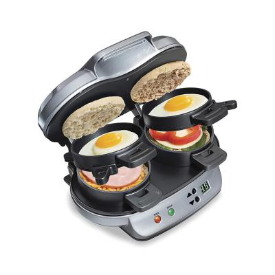 China Household Easily Cleaned Pan Automatic Sandwich Frying Machine Portable 3 in 1 Purpose Smokeless Breakfast Maker for sale