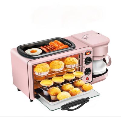 China Popular Home Electric Sandwich Cookie Coffee 4 in 1 Machine Portable Cute Pizza Waffle Breakfast Maker for sale