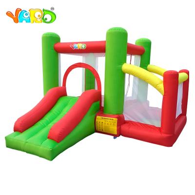 China Residential 840D+420D Oxford Cloth YARD Kids Use Inflatable Bouncer Bounce House Ball Pit Castle With Slide for sale