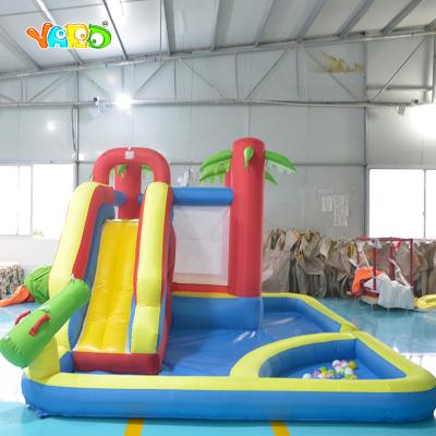 China Nylon+PVC YARD Summer Customized Inflatable Slide Water Slide Castle Bounce House Jumping Kids Play House for sale