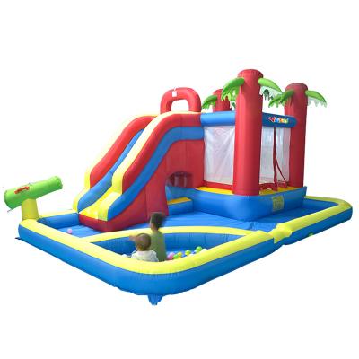 China Factory Price Waterproof Inflatable House Water Pool Jumping Bouncing Slide For Kids for sale