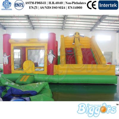 China Waterproof Commercial Use Inflatable Bouncer With Combo Slide Inflatable On Sale for sale