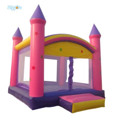 China Pink PVC Inflatable Bouncer Commercial Kids Bouncy Castle Jumping Castle for sale