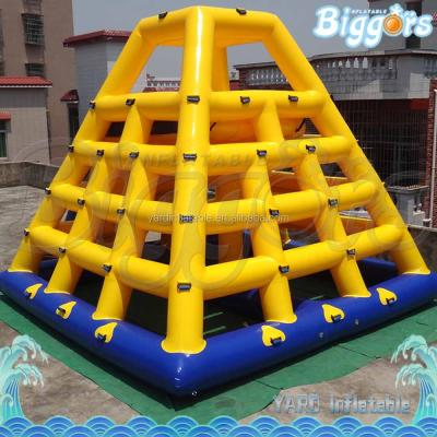 China Waterproof Inflatable Pyramid Slide Water Toys Adult Interactive Floating Game for sale