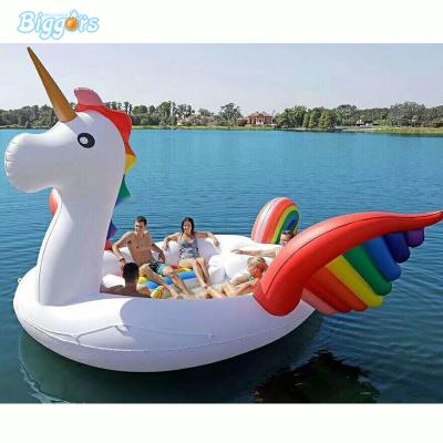 China Best Selling XXL PVC China Inflatable Floats Unicorn Swim Float Ring For Water Play for sale