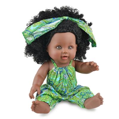 China Hot Selling Doll 12 CH Black African American Inflatable Kids Play Doll For Girl Gift Present for sale