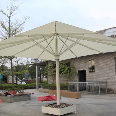 China Wholesale High Quality Heavy Duty Outdoor Restaurant Large Size Umbrella Garden Square Modern Folding Outdoor Patio Umbrella for sale