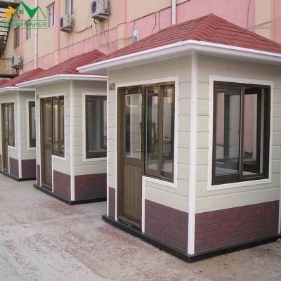 China Modern Automatic Traffic Barrier Booth Public Comercial Prefabric Security Guard Container Kiosk Sentry Box Prefab Guard House for sale