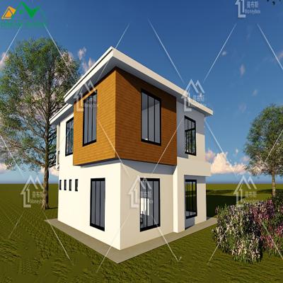 China Modern Flat Pack 20Ft Container House Modular Anti-earthquake Fully Furnished Prefab Houses Pre Fabricated Steel Prefab Villa House Construction for sale