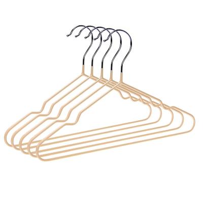 China Multifunctional Wire Hanger Manufacturer Customized PVC Coated Metal Hanger For Kid Clothes for sale