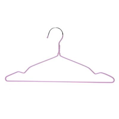 China Modern cheap factory coated metal hangers wire hanger coated fabrics hanger for clothes for sale