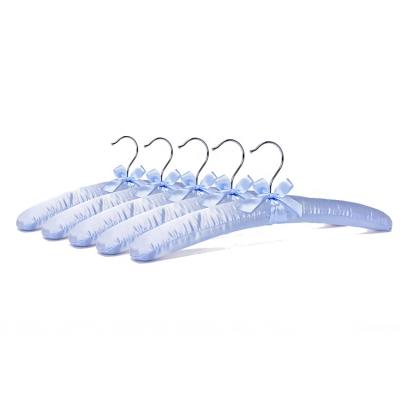 China Eco-friendly Elegant Hanger Supplier Ladies Cloth Hanger Satin Hanger Best Sale Display Hanger for sale