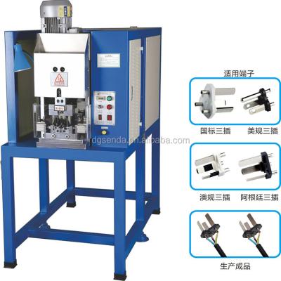 China Semi-auto Crimping Crimping 3 Pin Inner Plug Insert Crimping Flat Use Making Machine (SD-3500) for sale