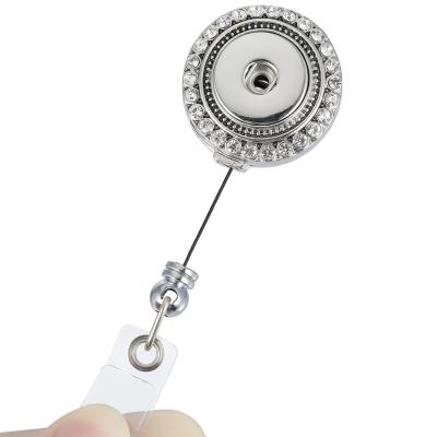 China Lead and Nickel Free Badge Reel, Retractable ID Card Badge Holder with Clip, Name Nurse Decorative Badge Reel Clip on Card Holders for sale