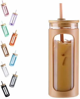 China New Arrival Minimalist BPA Free Sport Portable Glasses Insulated Water Tumble Bottles Iced Coffee Drinks Cups With Straws And Lids for sale