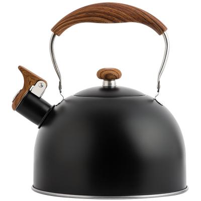 China Sustainable New Arrival Household Kitchen Classic 2.5L Portable Teapot Stove Top Whistling Coffee Tea Kettle Stainless Steel Teakettle for sale